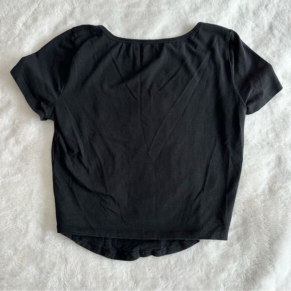 Hollister Black Baby Tee Women’s Size Medium - Picture 6 of 7